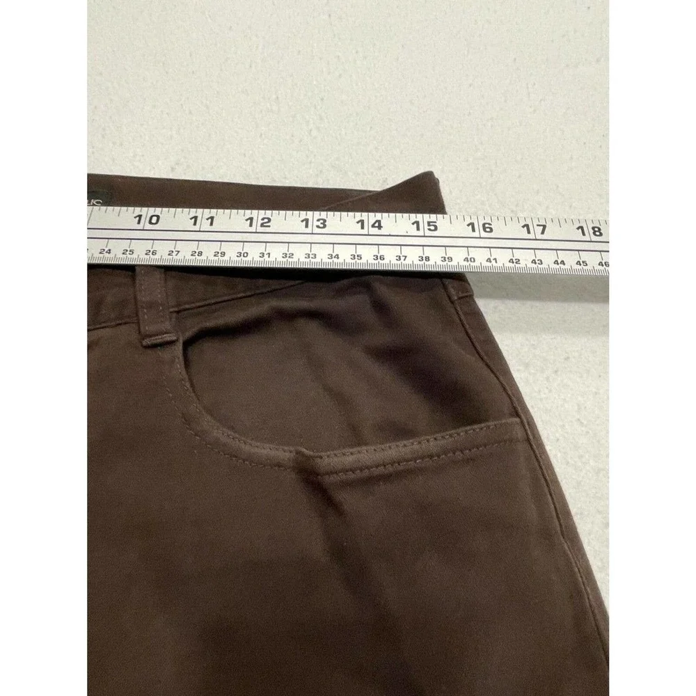 Banana Republic Mens Stretch Jeans 31R Brown Button Fly Straight 29
